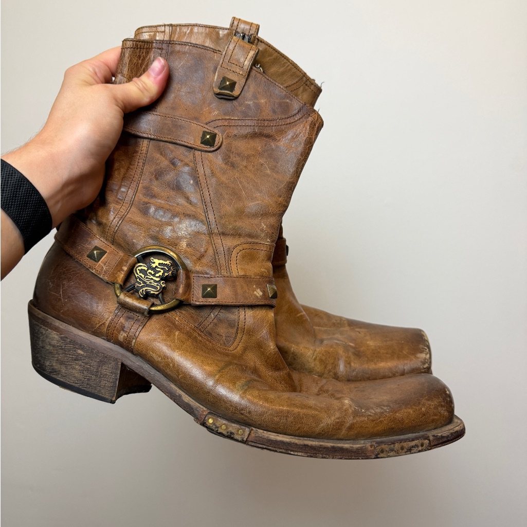 Mark Nason Rare Square Toe Dragon Boots